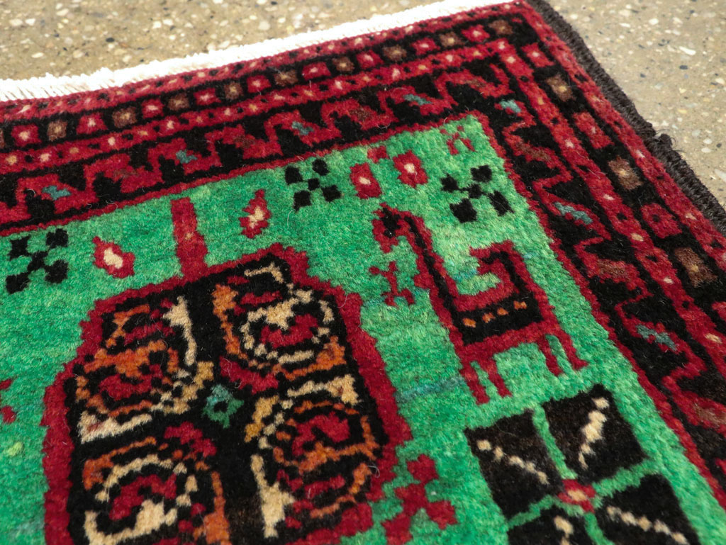 Vintage Persian Baluch Tribal Throw Rug (Pair: 4 of 4), No.27495 - Gss