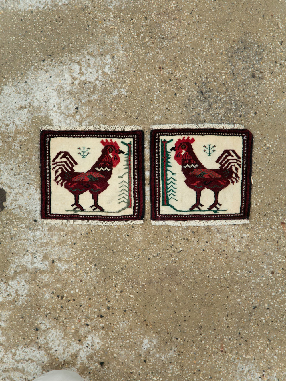 Vintage Persian Pictorial Baluch Rug (Pair: 2 of 2), No.27497 - Gss