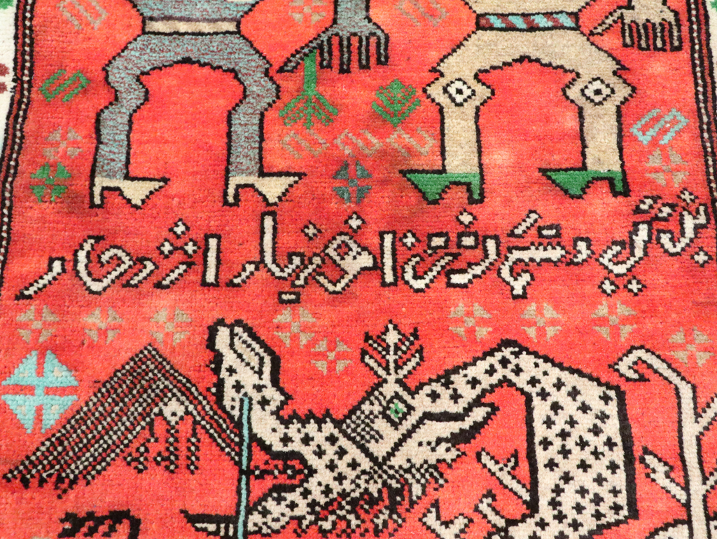 Tribal Persian Baluchi Pictorial Rug, No.27499 - Gss