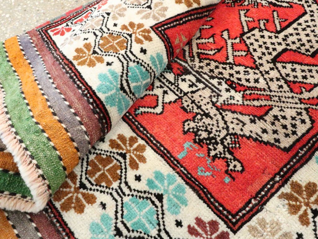 Tribal Persian Baluchi Pictorial Rug, No.27499 - Gss