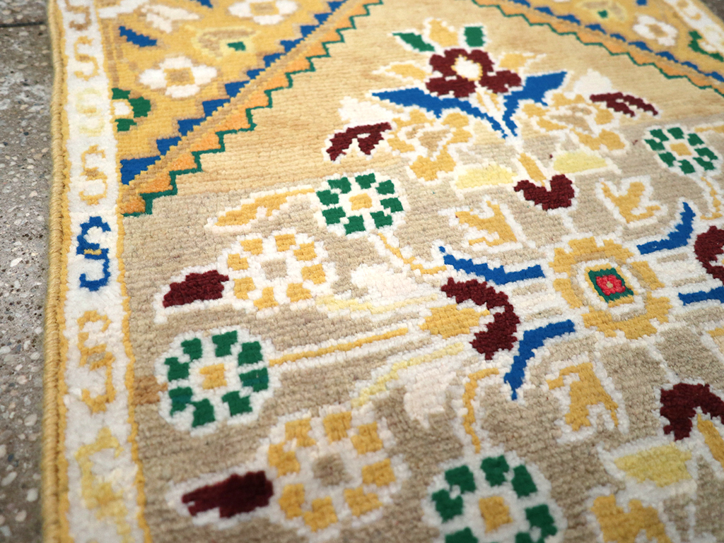 Vintage Persian Mahal Throw Rug (Pair: 1 of 2), No.27507 - Gss