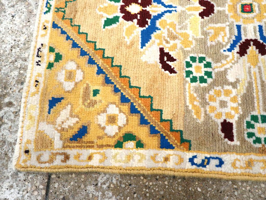 Vintage Persian Mahal Throw Rug (Pair: 1 of 2), No.27507 - Gss