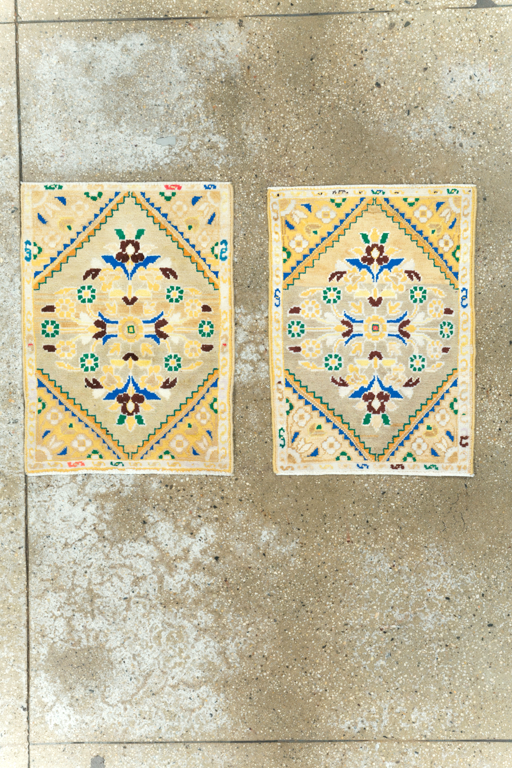 Vintage Persian Mahal Throw Rug (Pair: 1 of 2), No.27507 - Gss