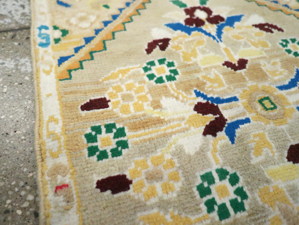 Vintage Persian Mahal Throw Rug (Pair: 2 of 2), No.27508 - Gss