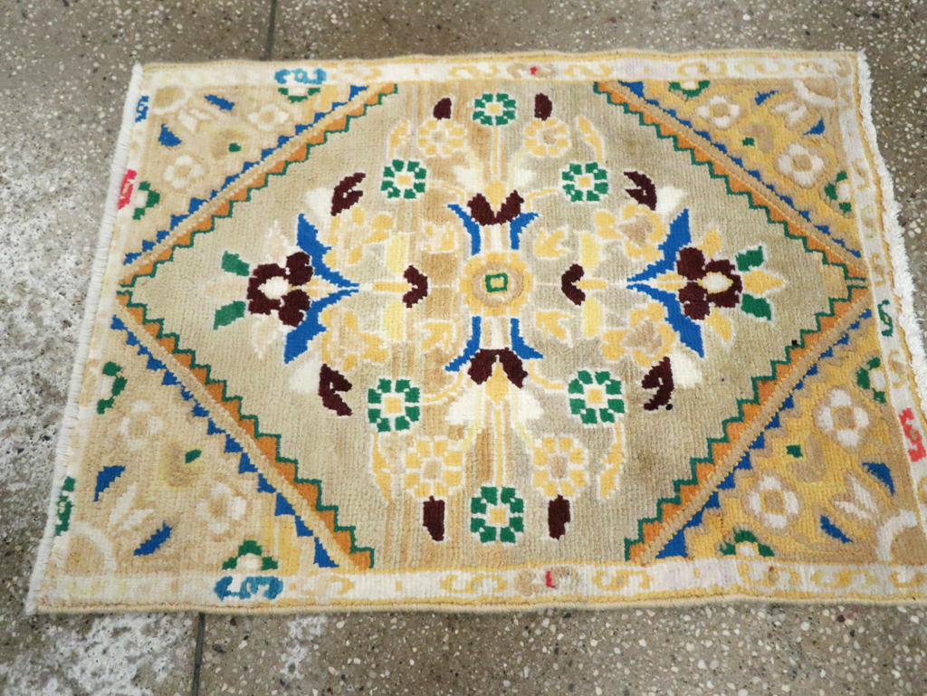 Vintage Persian Mahal Throw Rug (Pair: 2 of 2), No.27508 - Gss