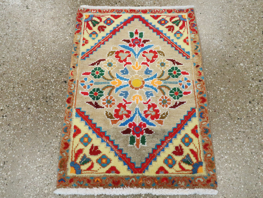 Vintage Persian Mahal Throw Rug (Pair: 1 of 2), No.27509 - Gss