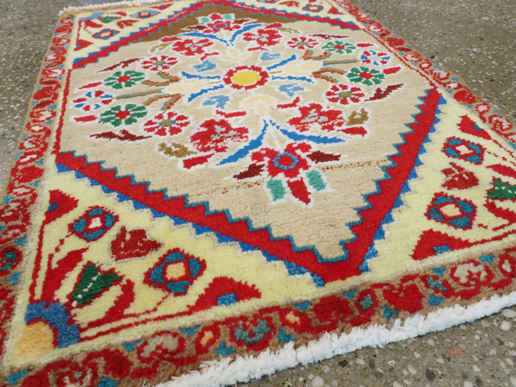 Vintage Persian Mahal Throw Rug (Pair: 2 of 2), No.27510 - Gss