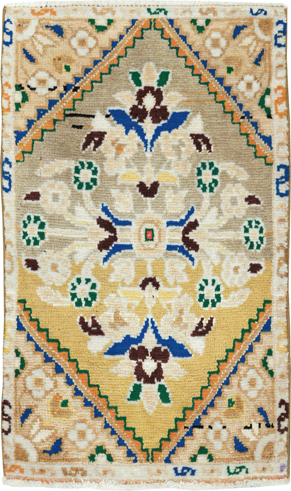 Vintage Persian Hamadan Throw Rug, No.27511 - Gss