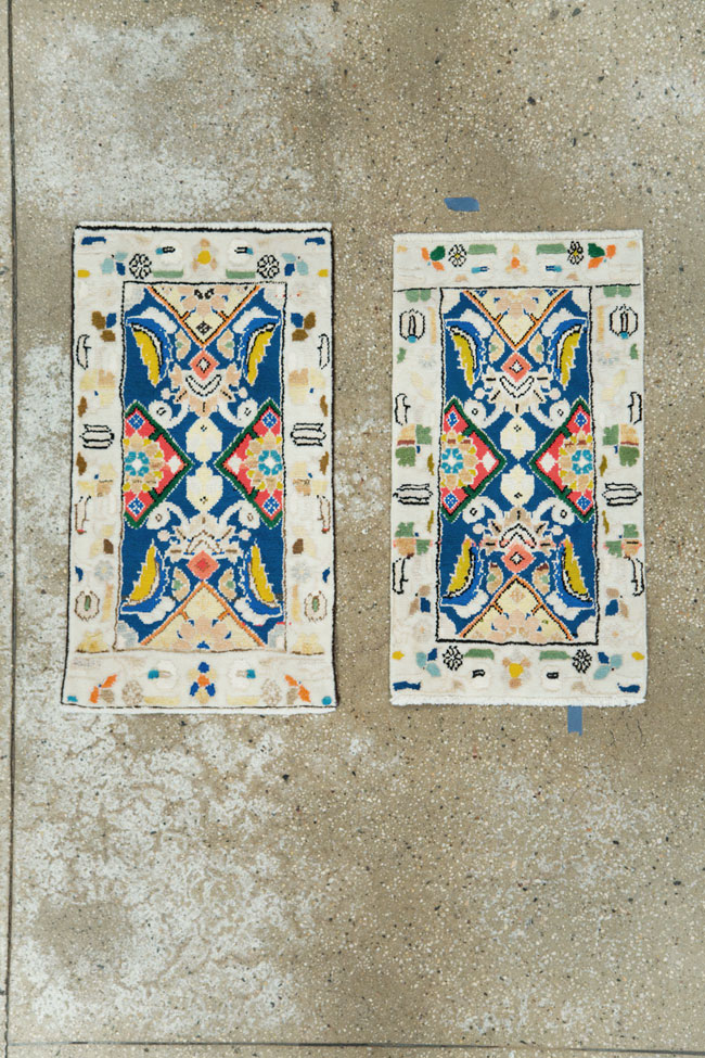 Vintage Persian Mahal Rug (Pair: 1 of 2), No.27512 - Gss