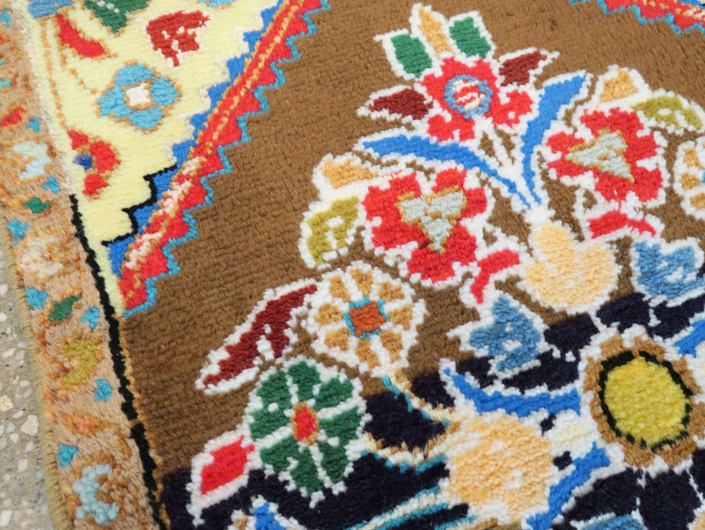 Vintage Persian Hamadan Throw Rug, No.27514 - Gss