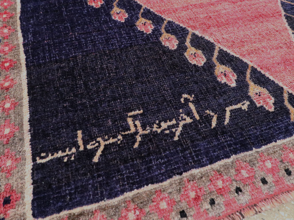 Vintage Kurdish Pictorial Rug, No.27521 - Gss