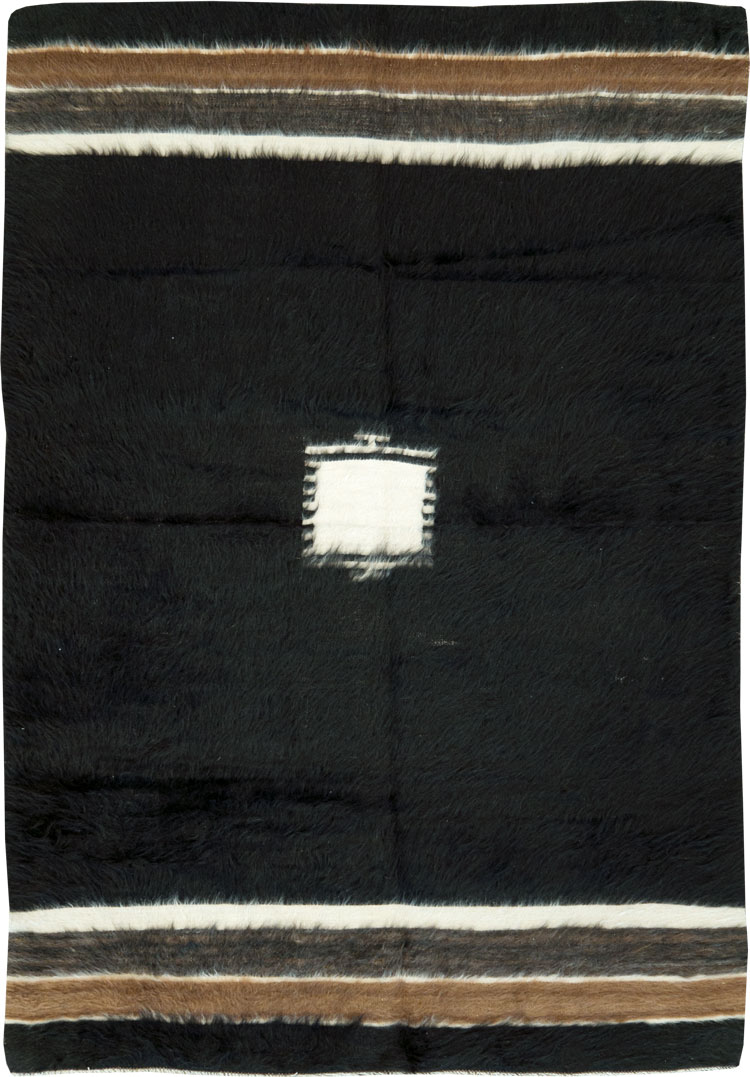 Vintage Turkish Mohair Accent Rug, No.27540 - Gss