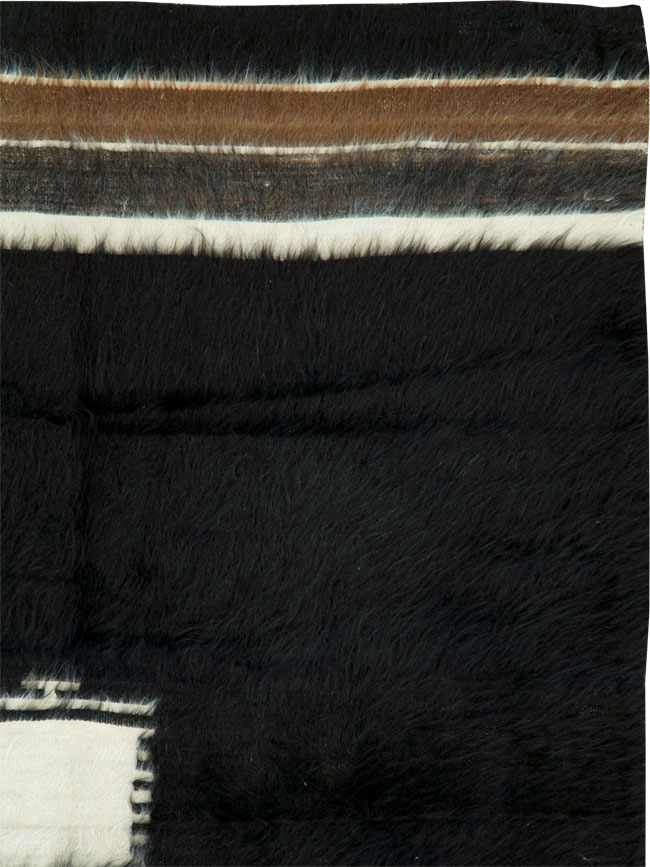 Vintage Turkish Mohair Accent Rug, No.27540 - Gss