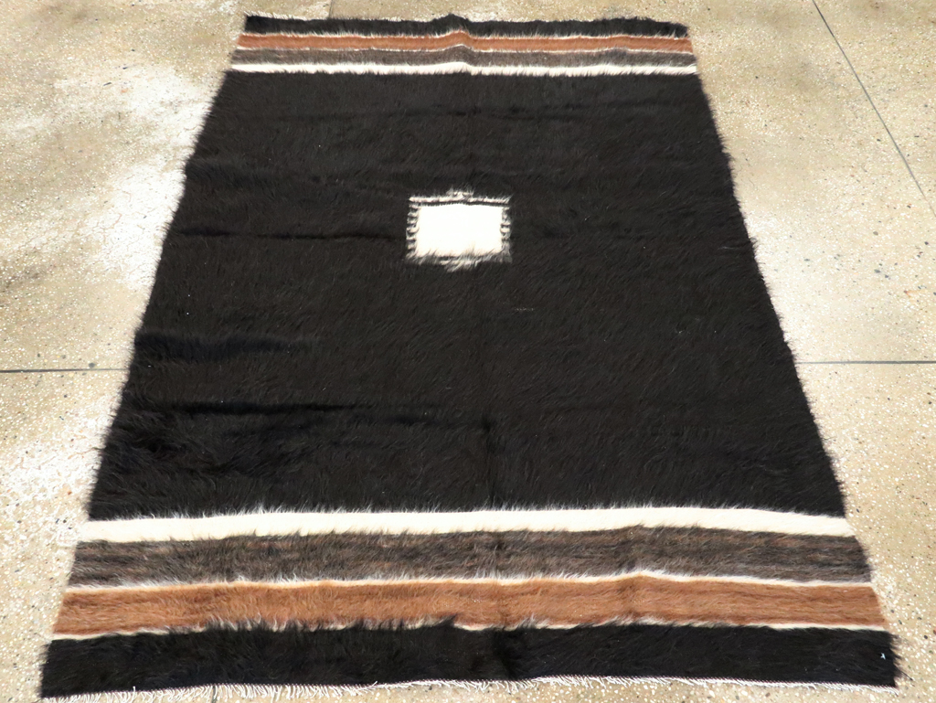 Vintage Turkish Mohair Accent Rug, No.27540 - Gss