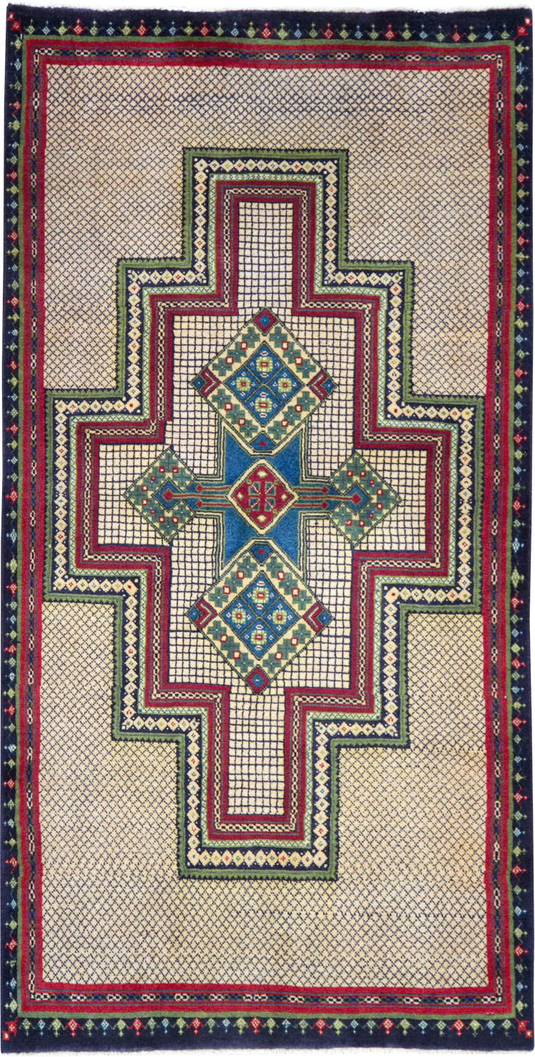 Vintage Persian Hamadan Rug, No.27541 - Gss