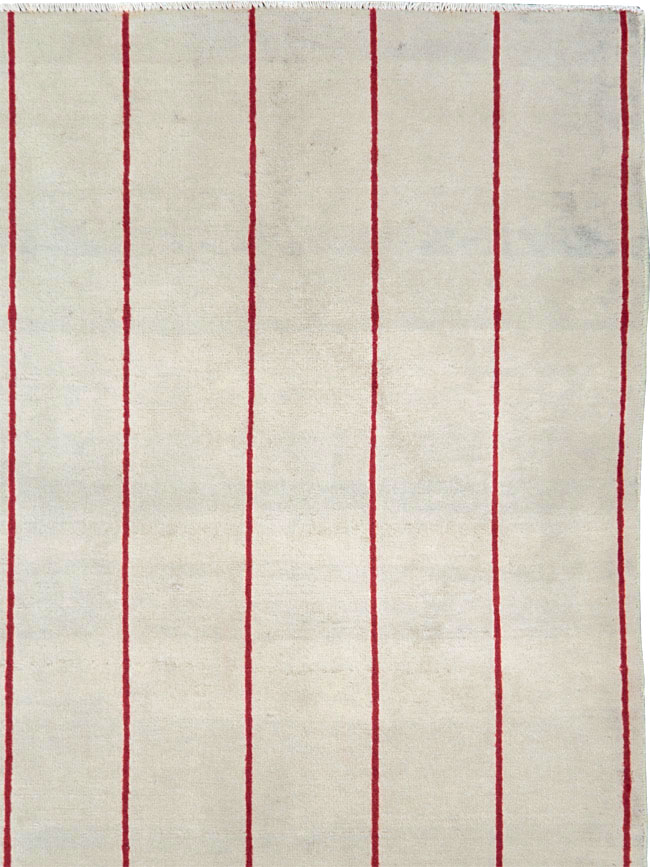 Vintage Persian Art Deco Mashad Throw Rug (Pair: 1 of 2), No.27543 - Gss