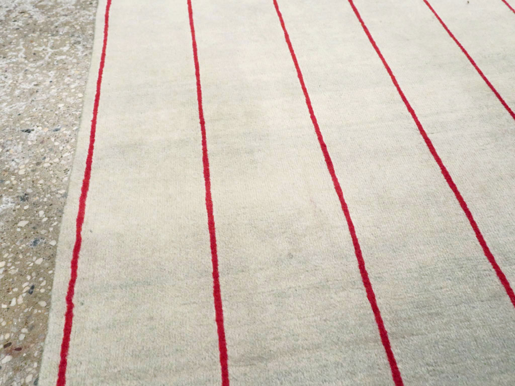 Vintage Persian Art Deco Mashad Throw Rug (Pair: 1 of 2), No.27543 - Gss