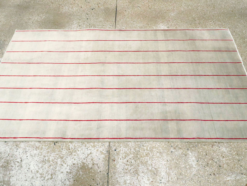 Vintage Persian Art Deco Mashad Throw Rug (Pair: 1 of 2), No.27543 - Gss