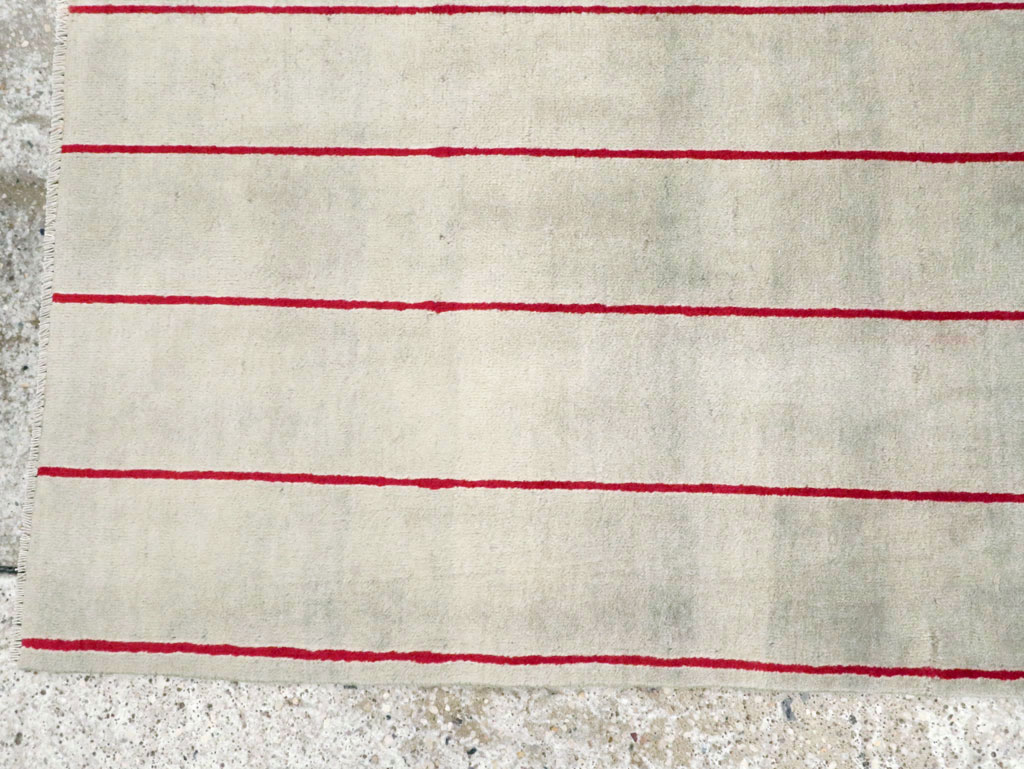 Vintage Persian Art Deco Mashad Throw Rug (Pair: 1 of 2), No.27543 - Gss