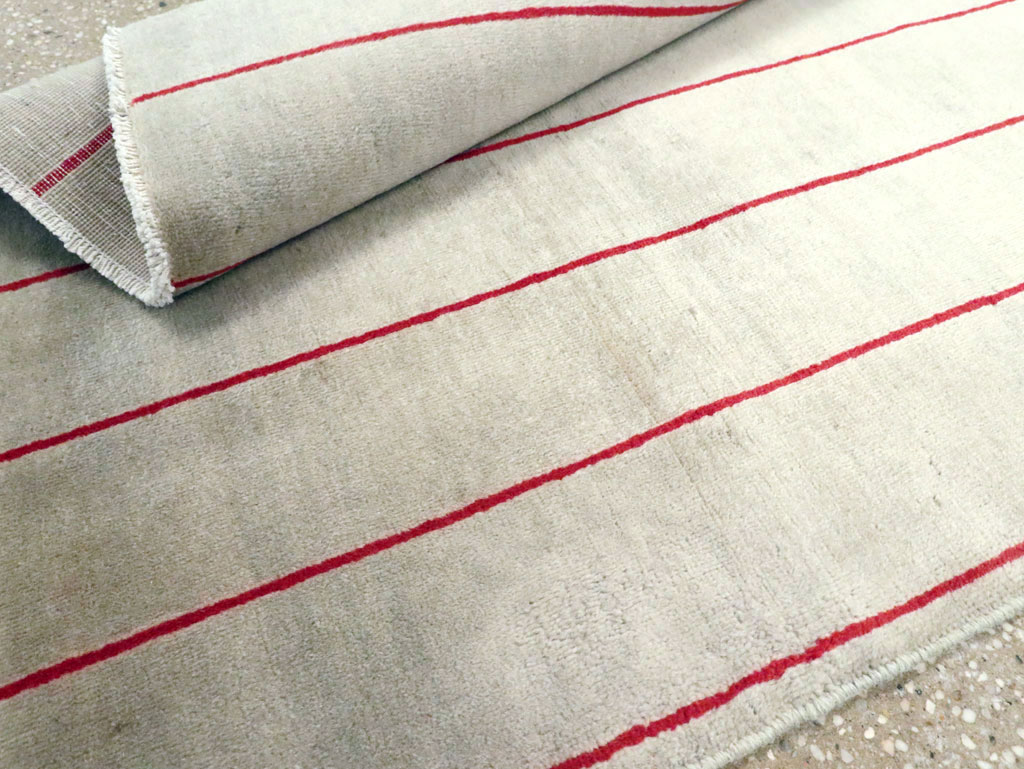 Vintage Persian Art Deco Mashad Throw Rug (Pair: 1 of 2), No.27543 - Gss