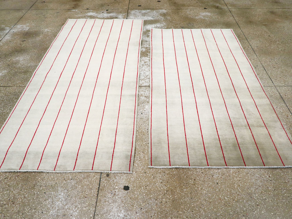 Vintage Persian Art Deco Mashad Throw Rug (Pair: 1 of 2), No.27543 - Gss