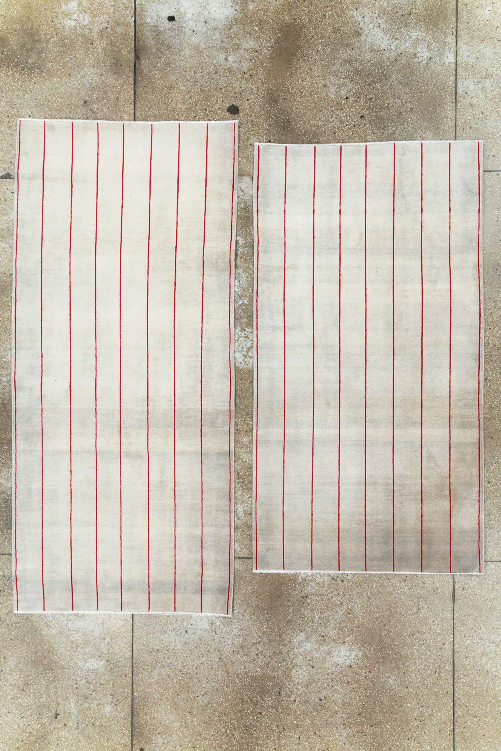 Vintage Persian Art Deco Mashad Throw Rug (Pair: 1 of 2), No.27543 - Gss