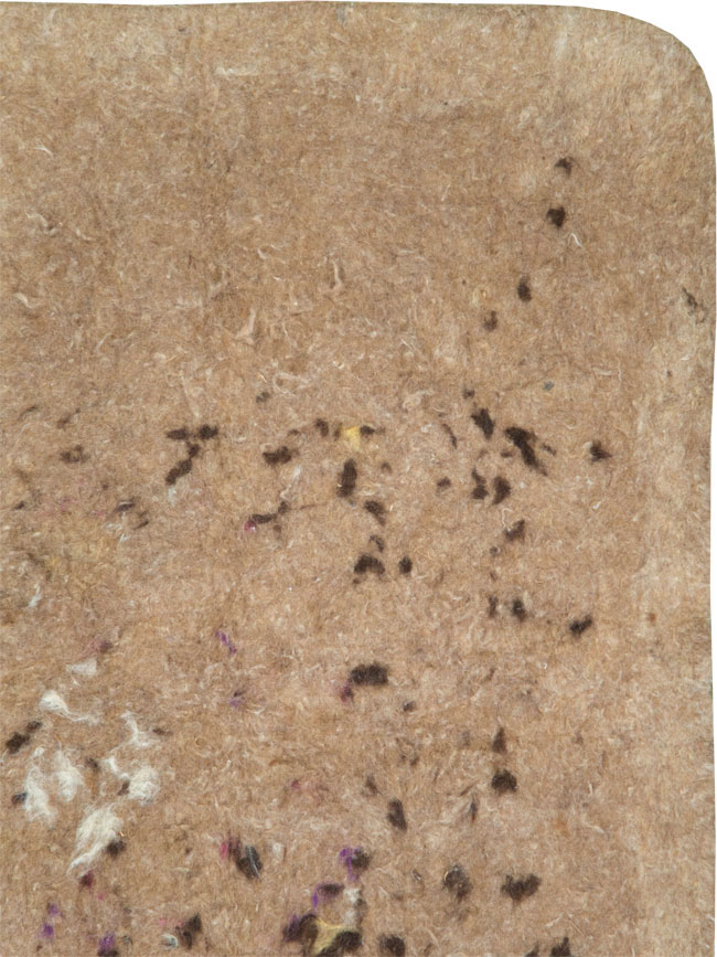 Vintage Persian Namad Felt Accent Rug, No.27545 - Gss