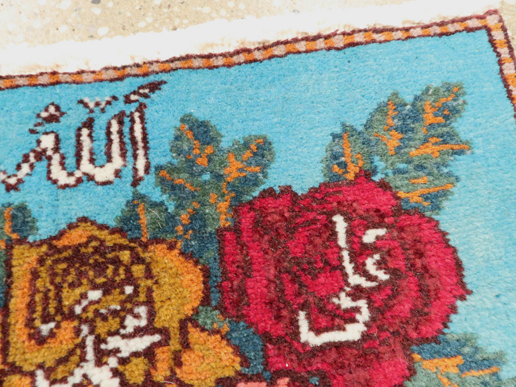 Vintage Persian Tabriz Throw Rug (Pair: 1 of 2), No.27550 - Gss