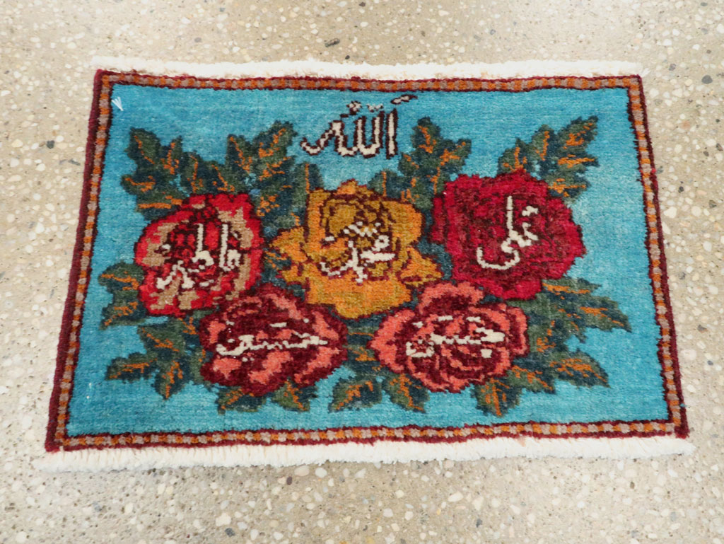 Vintage Persian Tabriz Throw Rug (Pair: 2 of 2), No.27551 - Gss