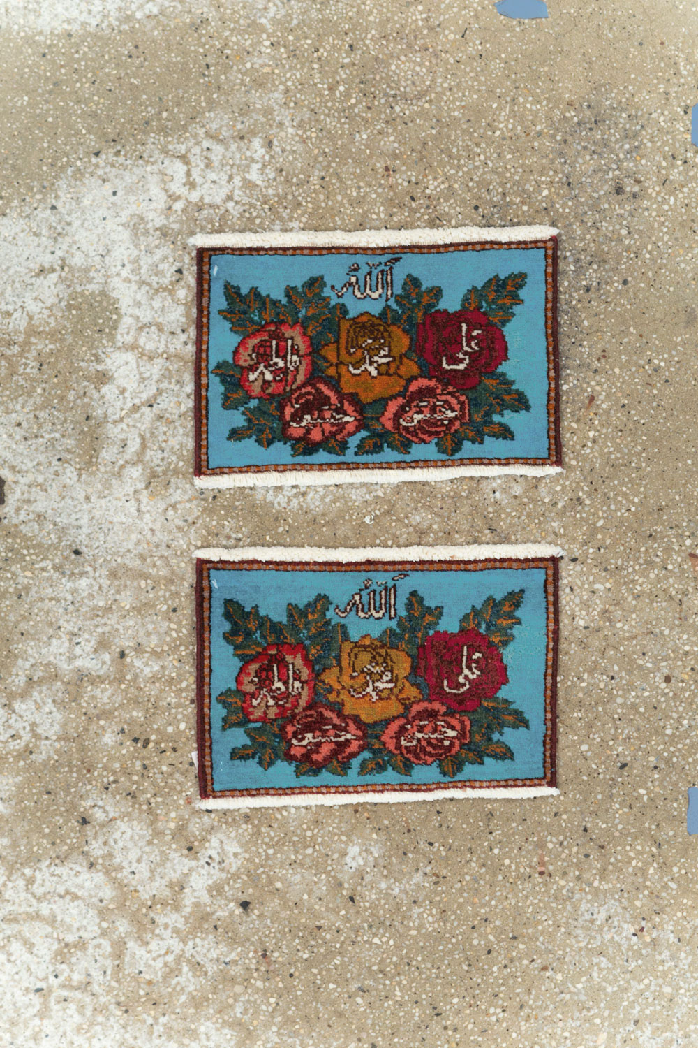 Vintage Persian Tabriz Throw Rug (Pair: 2 of 2), No.27551 - Gss