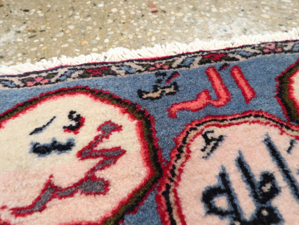 Vintage Persian Tabriz Throw Rug, No.27554 - Gss