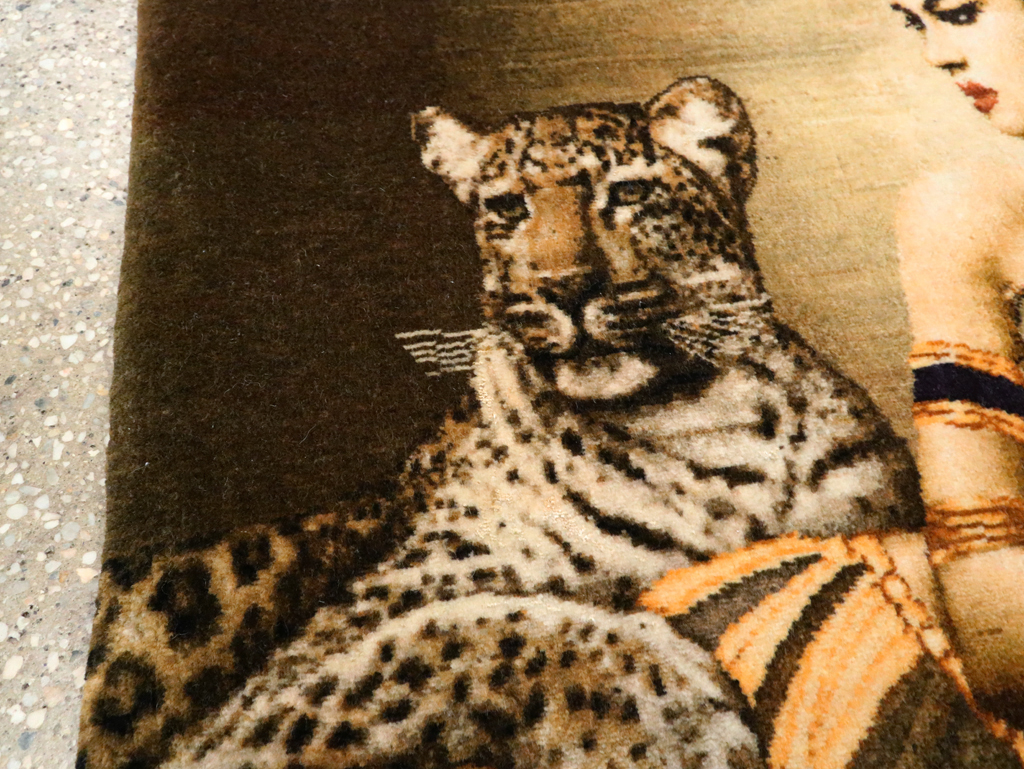 Persian Pictorial Tabriz Rug, No.27555 - Gss