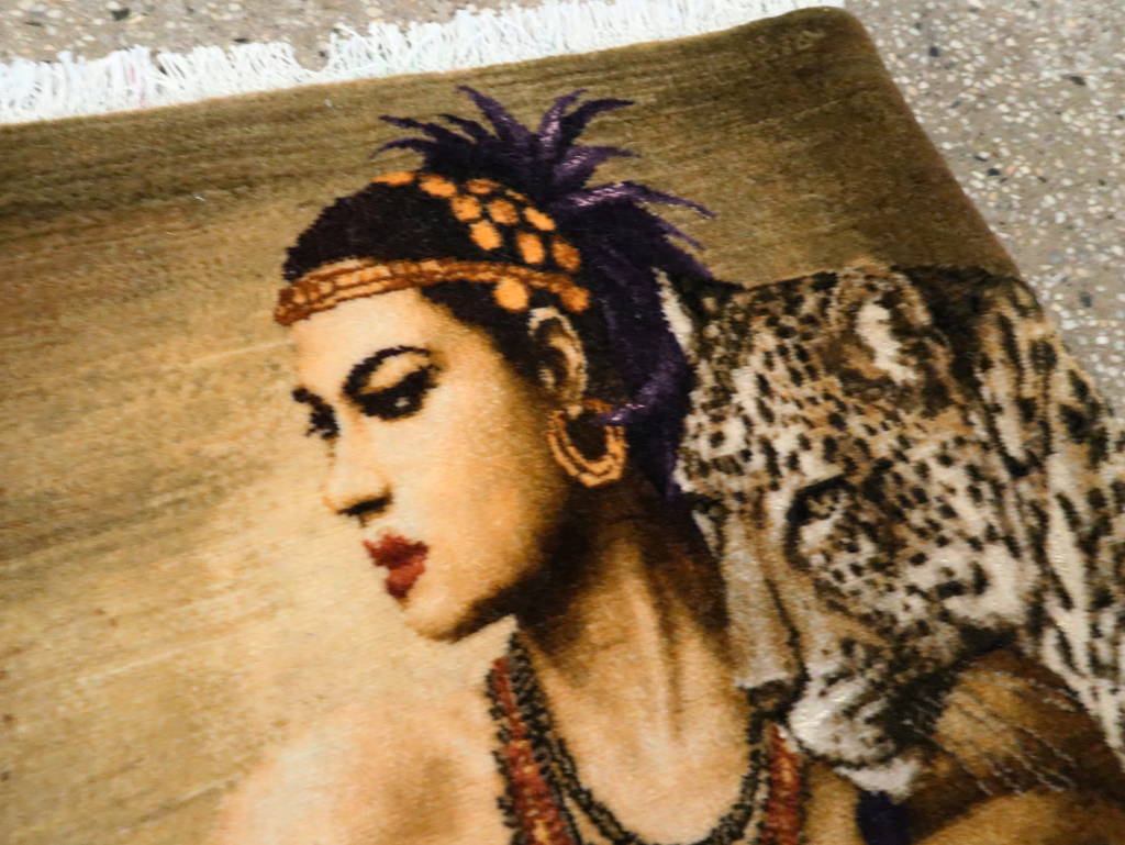 Persian Pictorial Tabriz Rug, No.27555 - Gss