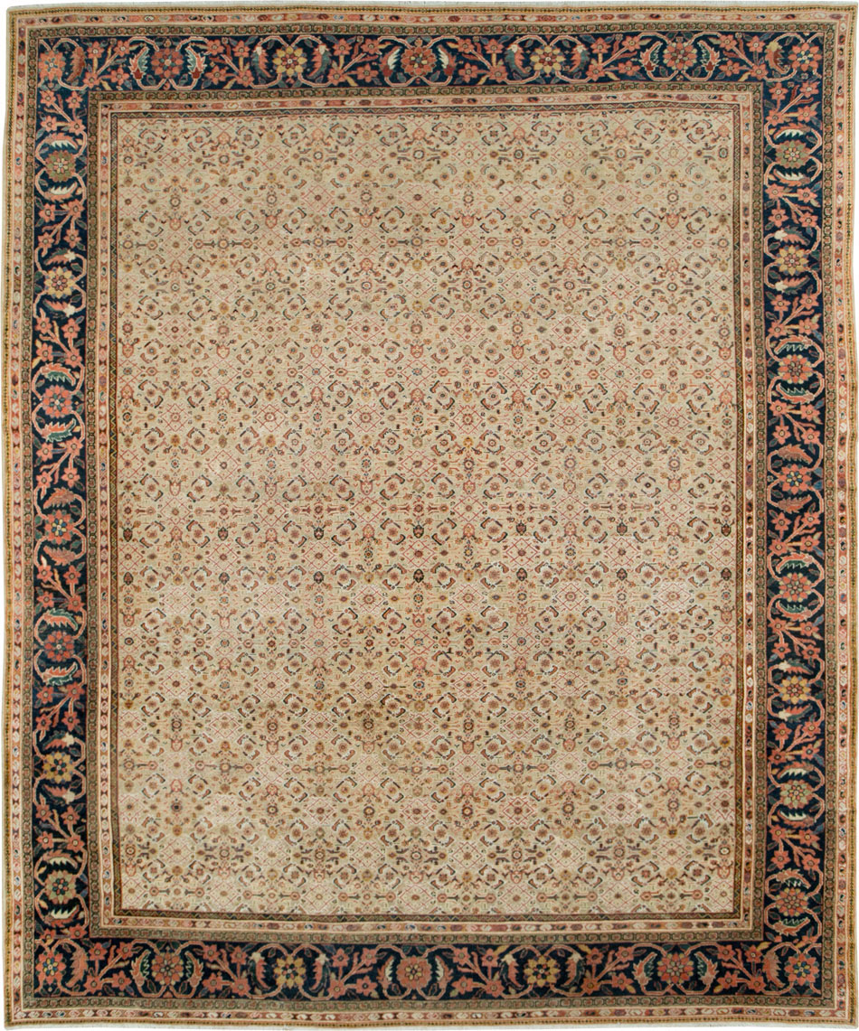 Antique Persian Mahal Large Carpet, No.27563 - Gss