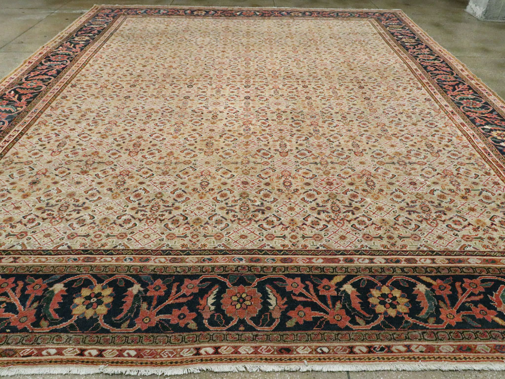 Antique Persian Mahal Large Carpet, No.27563 - Gss
