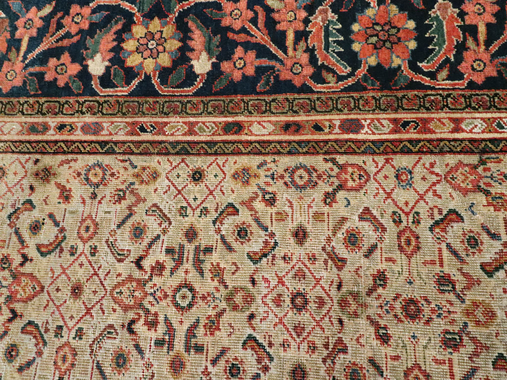 Antique Persian Mahal Large Carpet, No.27563 - Gss