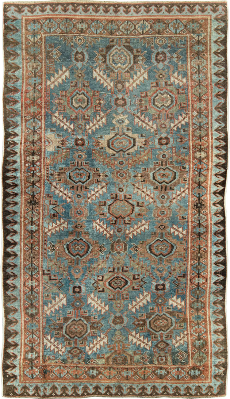 Antique Persian Bidjar Accent Rug, No.27564 - Gss