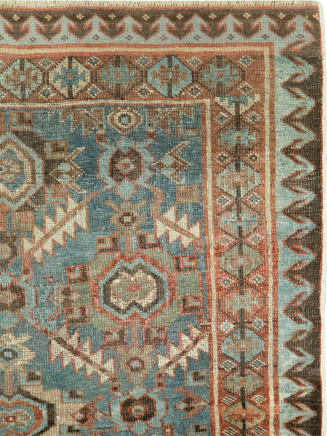 Antique Persian Bidjar Accent Rug, No.27564 - Gss