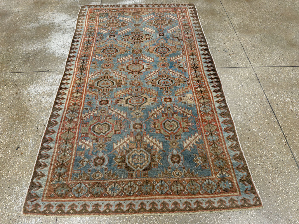 Antique Persian Bidjar Accent Rug, No.27564 - Gss