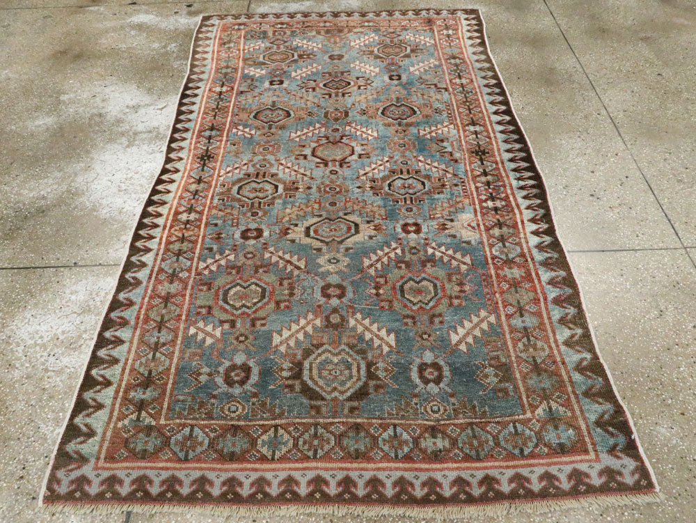 Antique Persian Bidjar Accent Rug, No.27564 - Gss