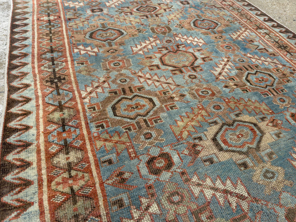 Antique Persian Bidjar Accent Rug, No.27564 - Gss