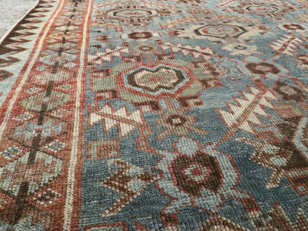 Antique Persian Bidjar Accent Rug, No.27564 - Gss