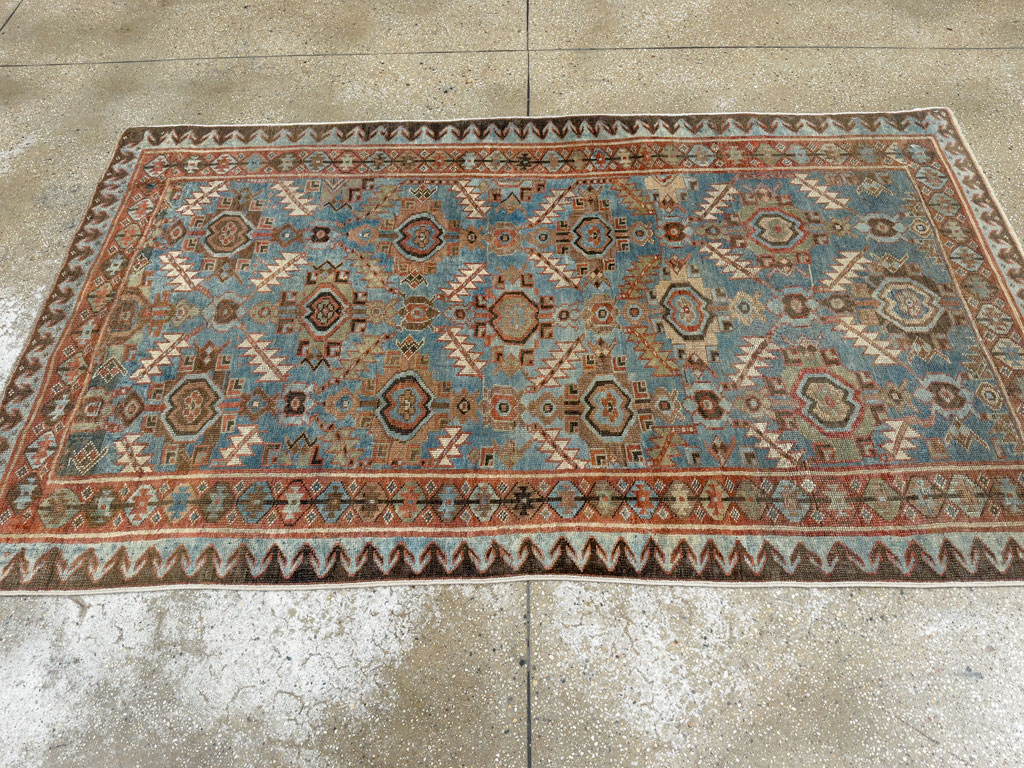 Antique Persian Bidjar Accent Rug, No.27564 - Gss