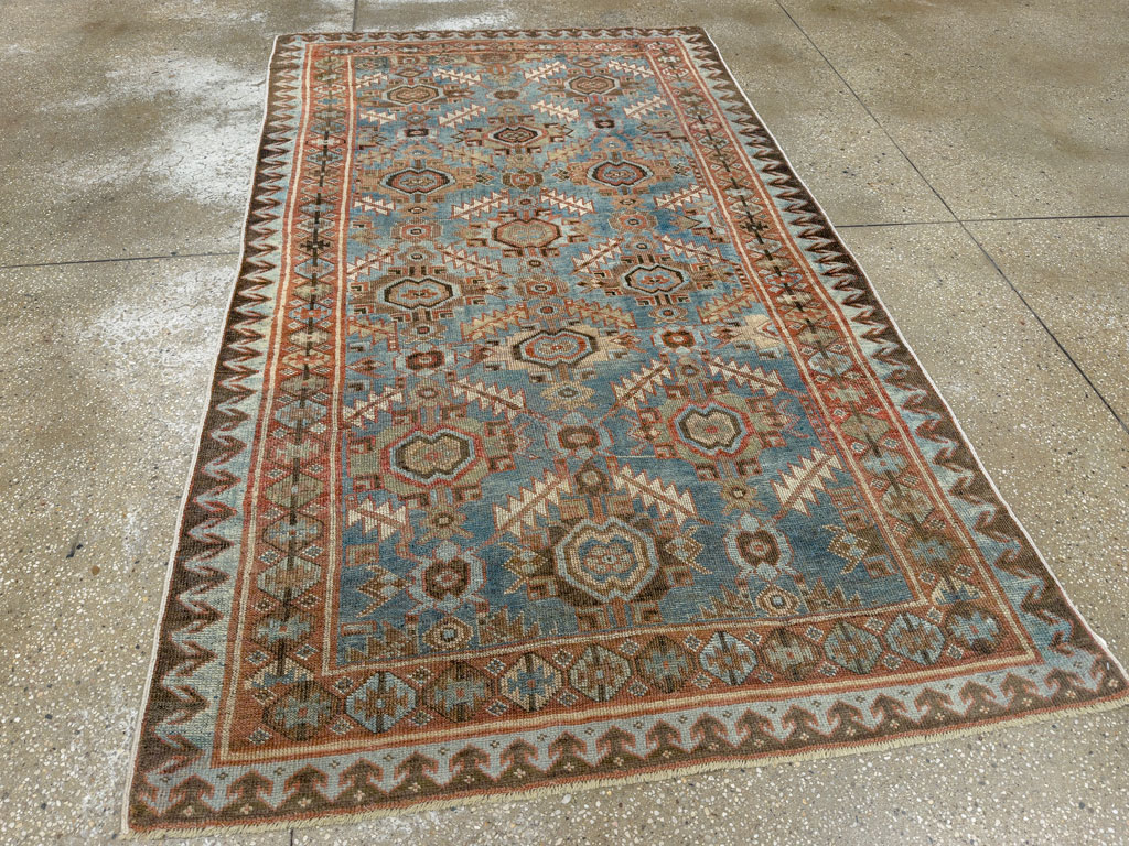 Antique Persian Bidjar Accent Rug, No.27564 - Gss
