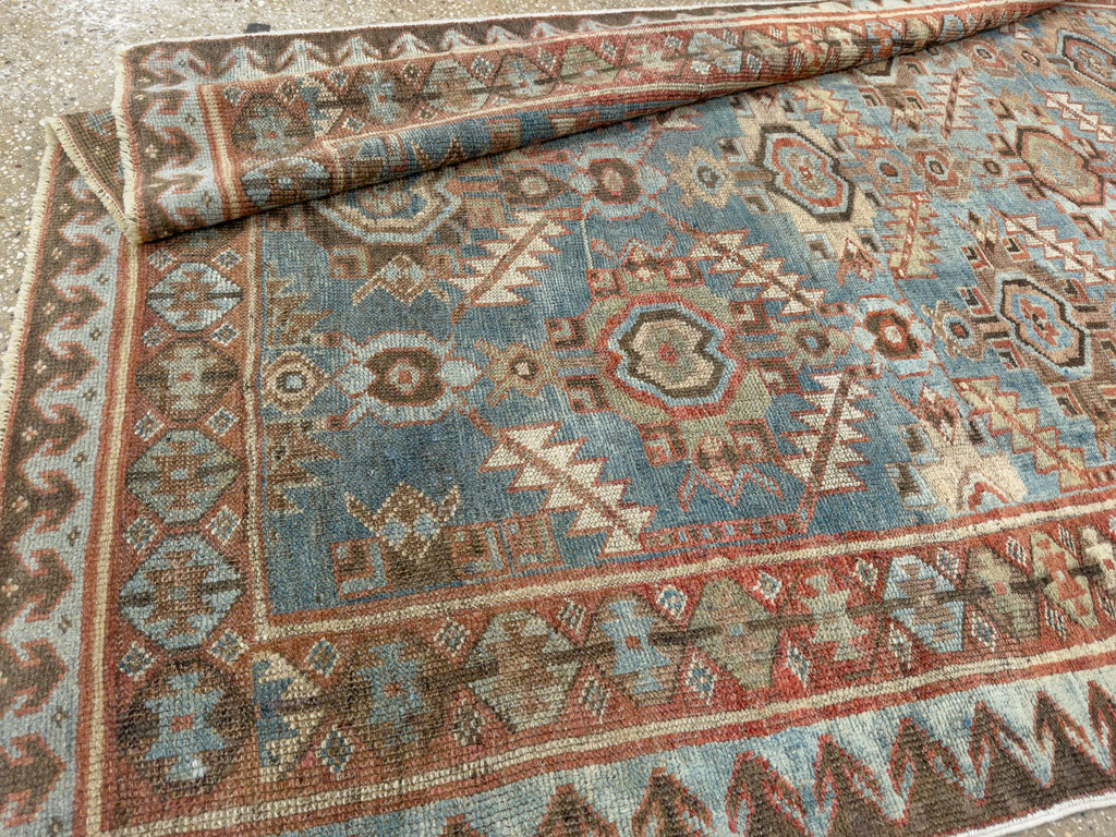 Antique Persian Bidjar Accent Rug, No.27564 - Gss