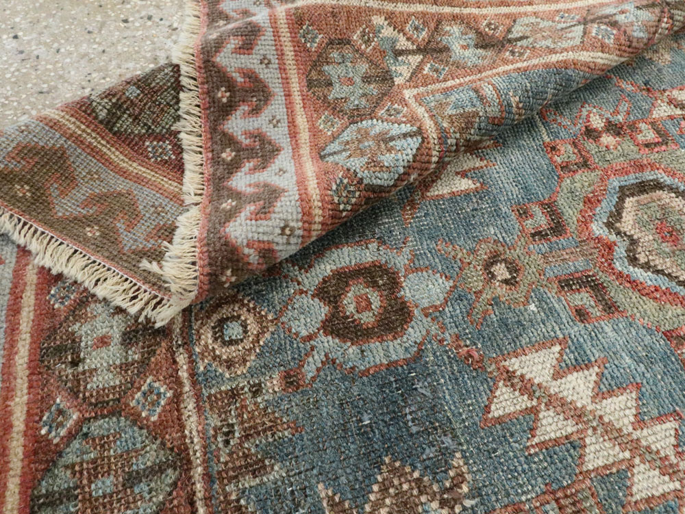 Antique Persian Bidjar Accent Rug, No.27564 - Gss