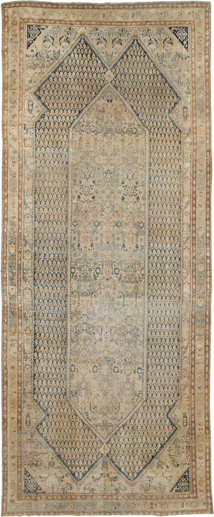 Antique Persian Malayer Long Gallery carpet, No.27566 - Gss