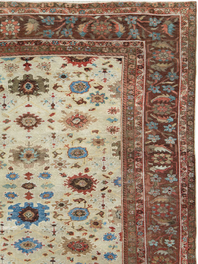 Antique Persian Mahal Large Carpet, No.27567 - Gss