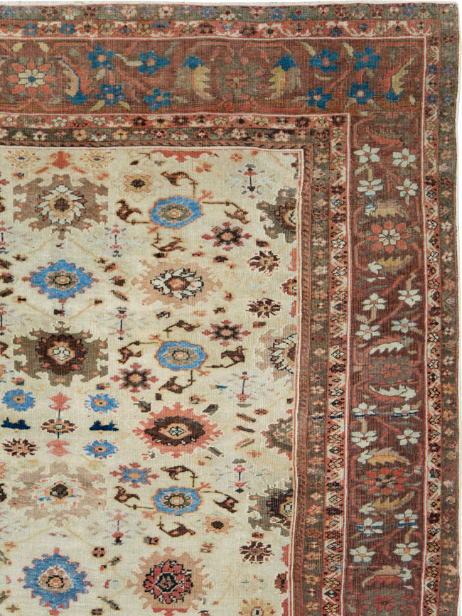 Antique Persian Mahal Large Carpet, No.27567 - Gss