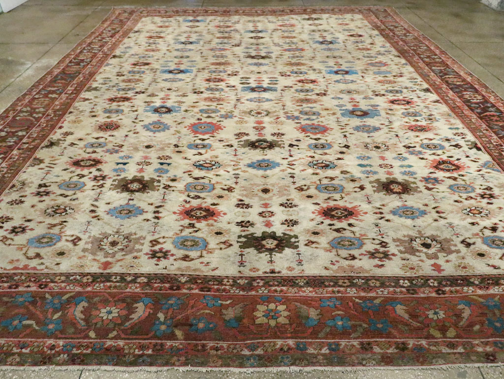 Antique Persian Mahal Large Carpet, No.27567 - Gss